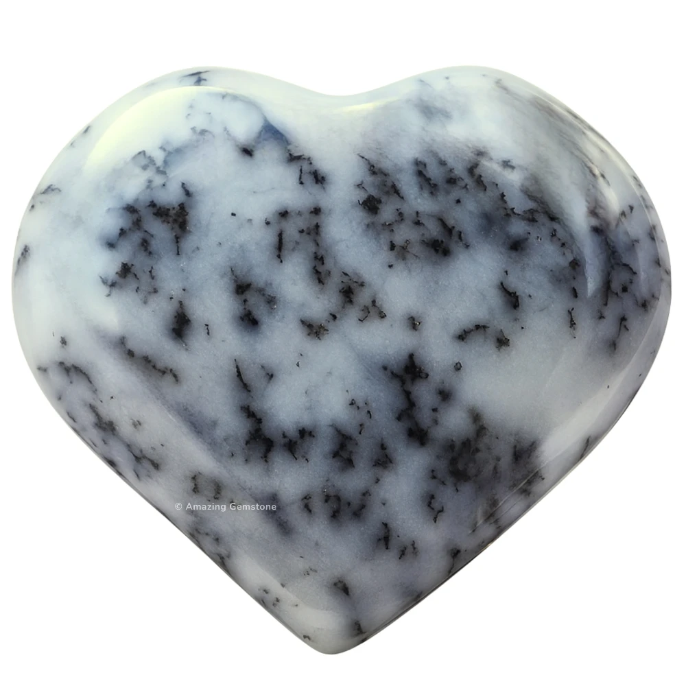 Dendrite Opal Heart (Pack of 2)