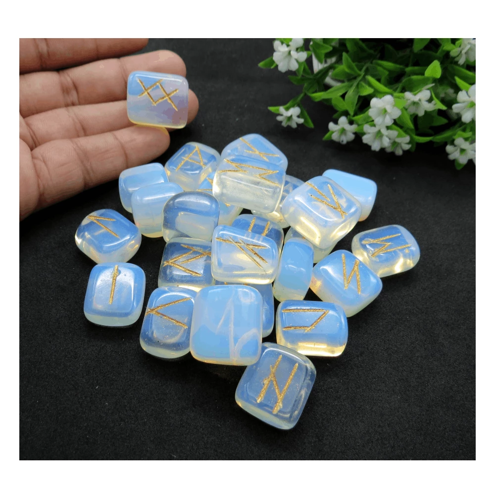 Opalite Rune Stones Set