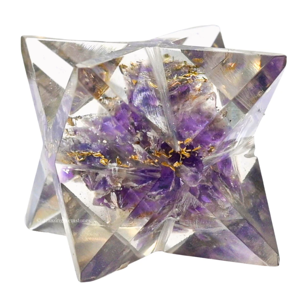 Amethyst Orgone Merkaba - 1 Inch