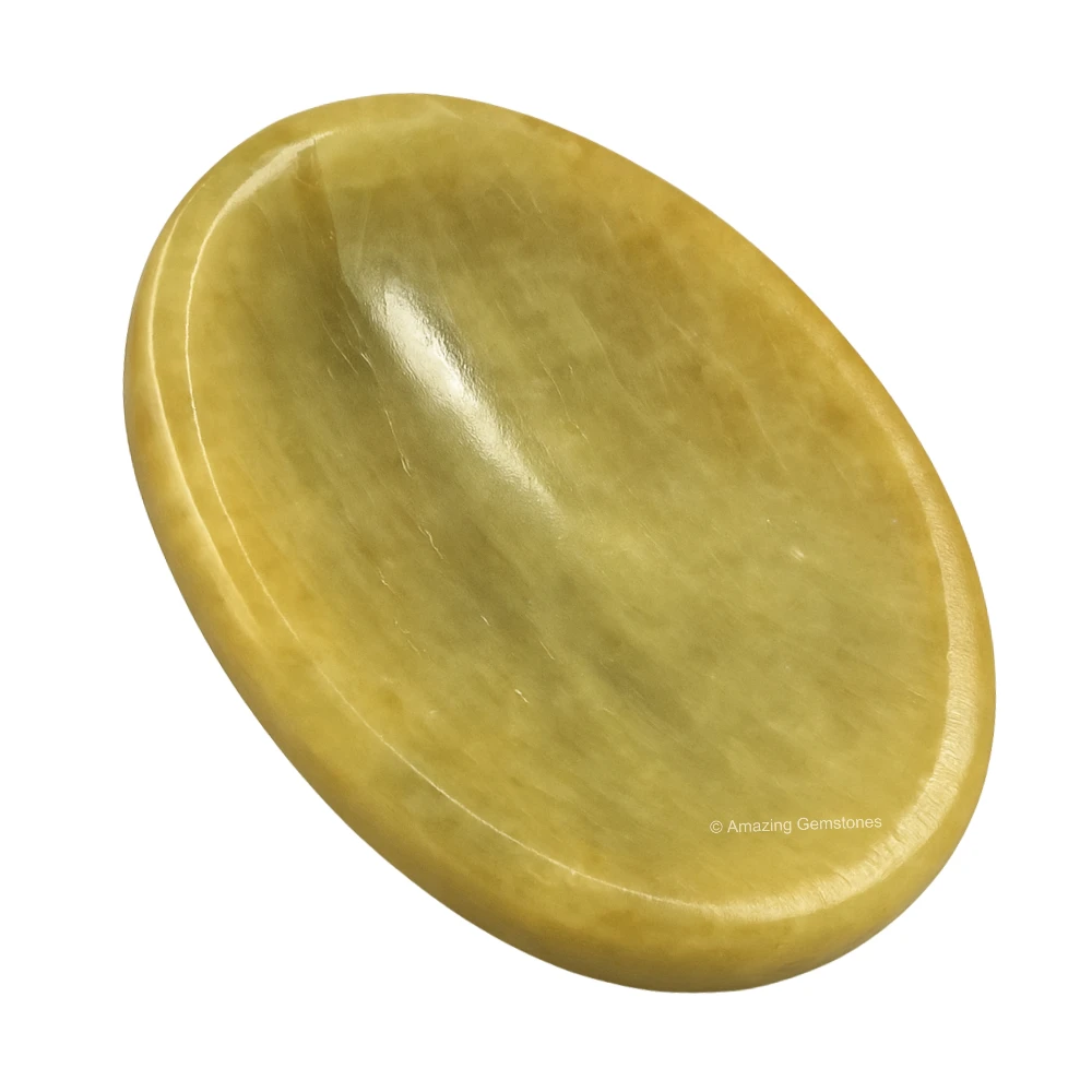 Yellow Aquamarine Worry Stone