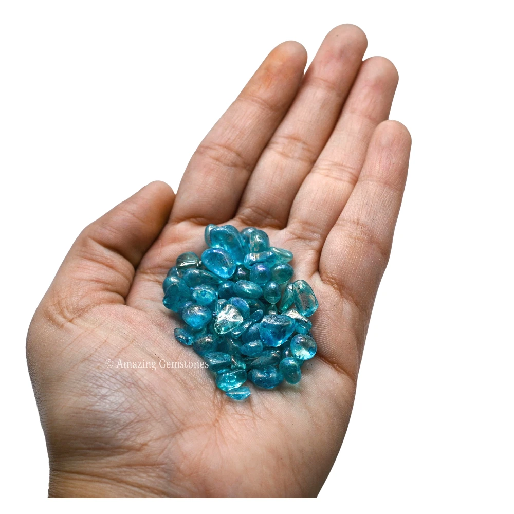 Aqua Aura Quartz Chips (1LB)