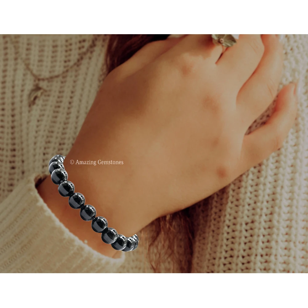 Black Obsidian Bracelet (Stretchable)