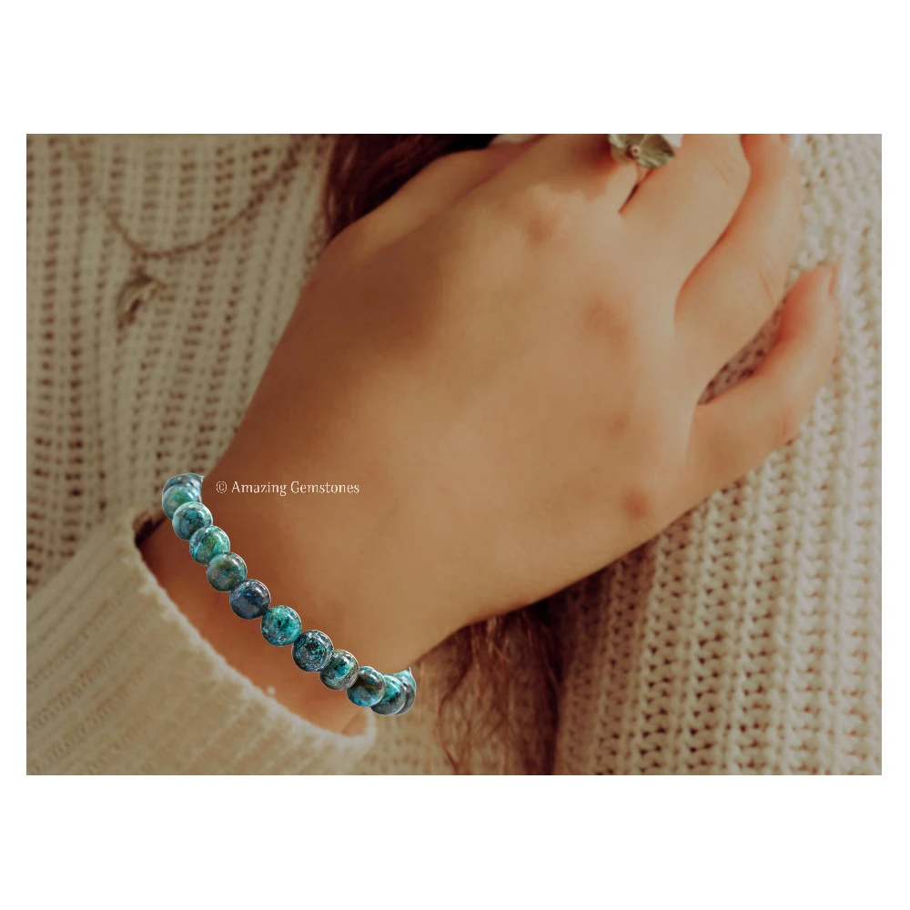 Chrysocolla Bracelet (Strechable)