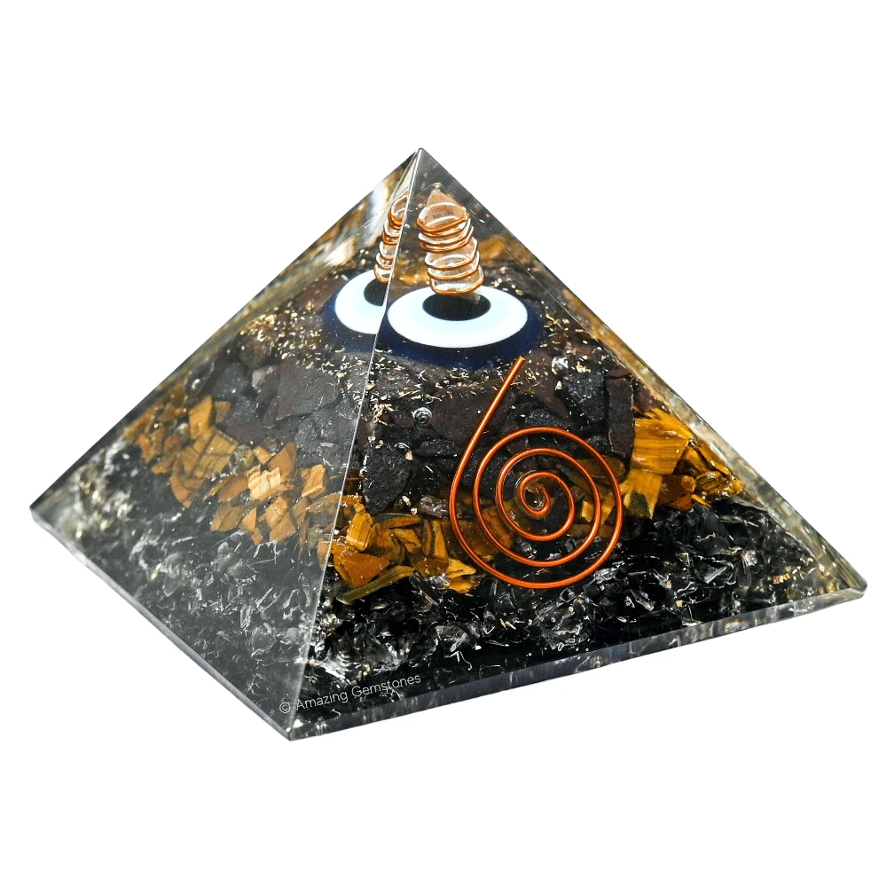 Ultimate Triple Protection Orgone Car Pyramid - 70 mm