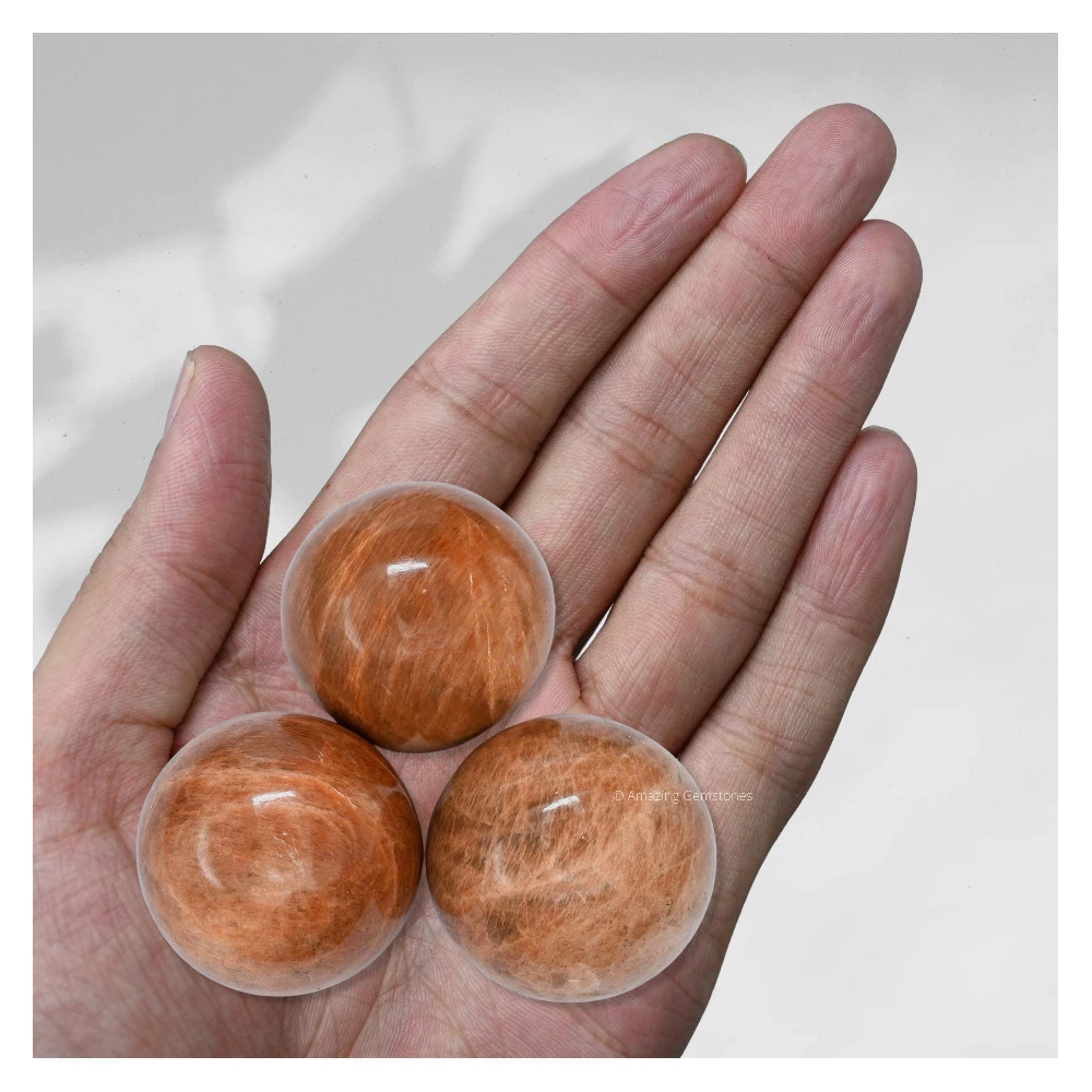 Peach Moonstone Sphere (1.5 Inch)