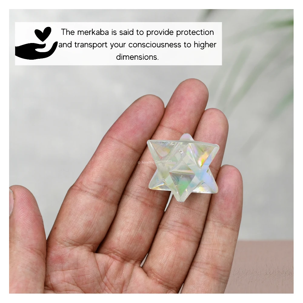 Angel Aura Quartz Merkaba (20-25 mm)