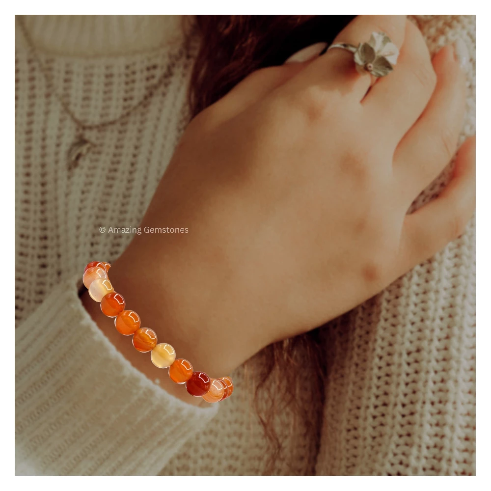 Carnelian Bracelet (Adjustable)