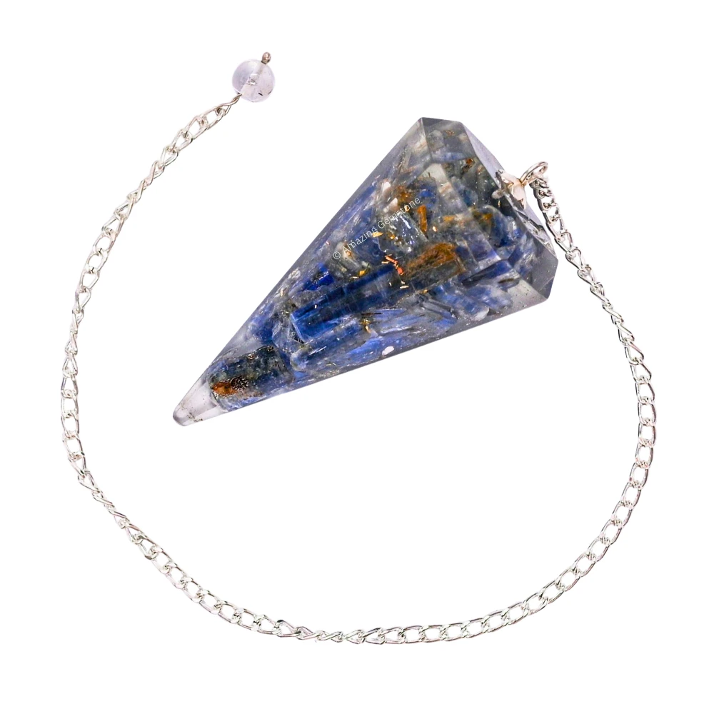 Kyanite Orgone Pendulum