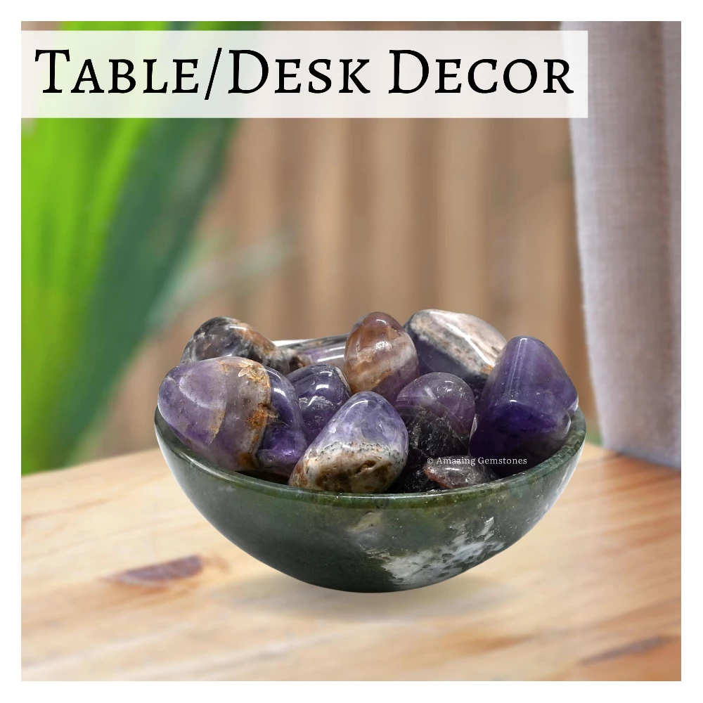 Tumbled Amethyst Chevron Crystals Stones (1000+ Carats)