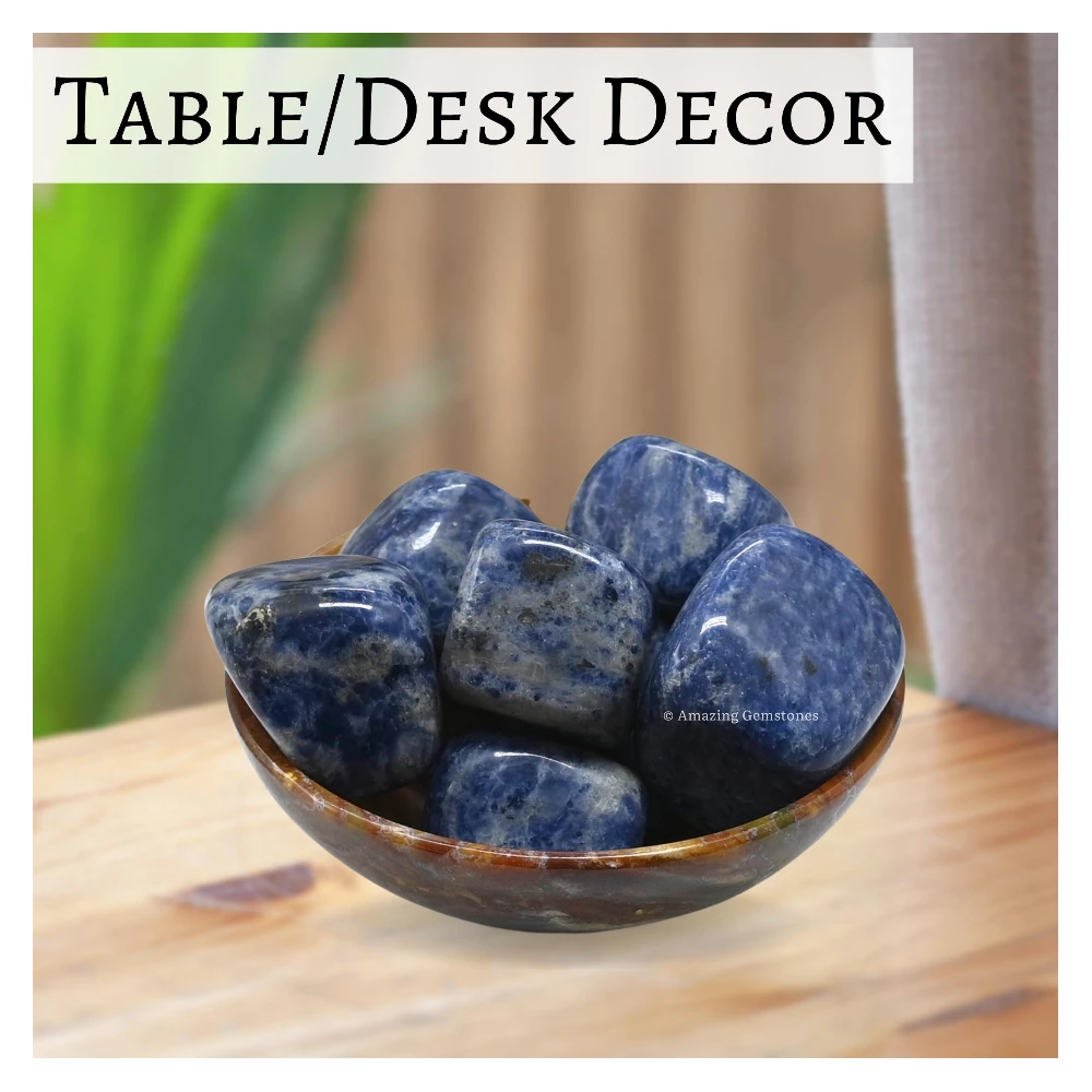 Tumbled Sodalite Crystals Stones (1 oz)