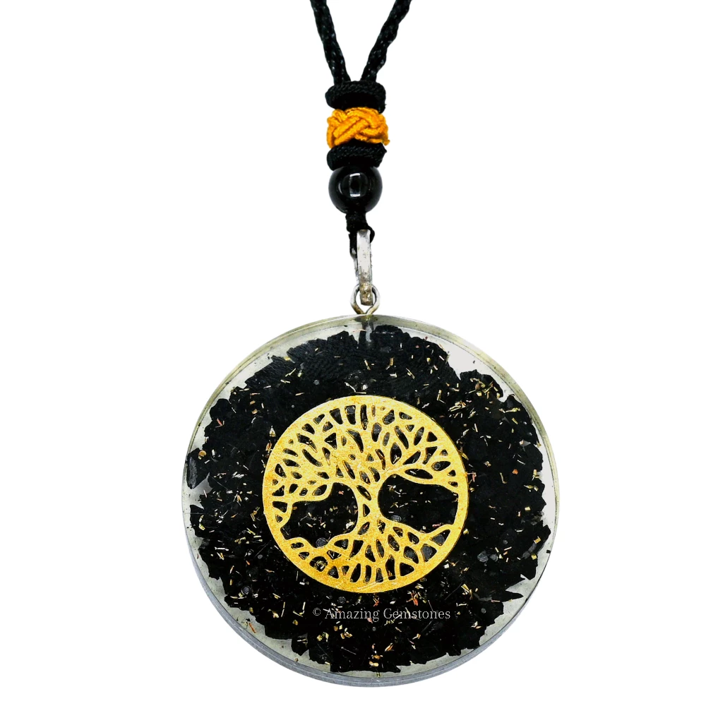 Shungite Necklace - Tree of Life