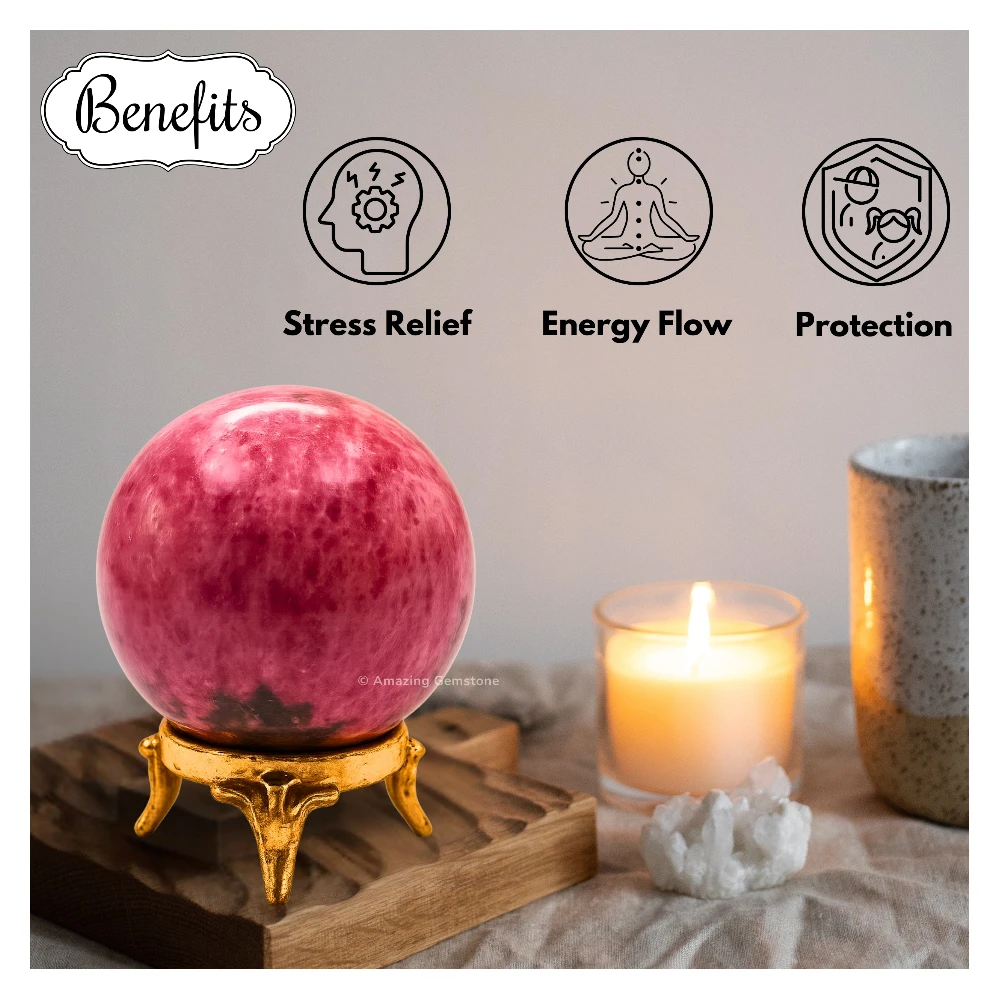 Rhodonite Sphere (2 Inch)