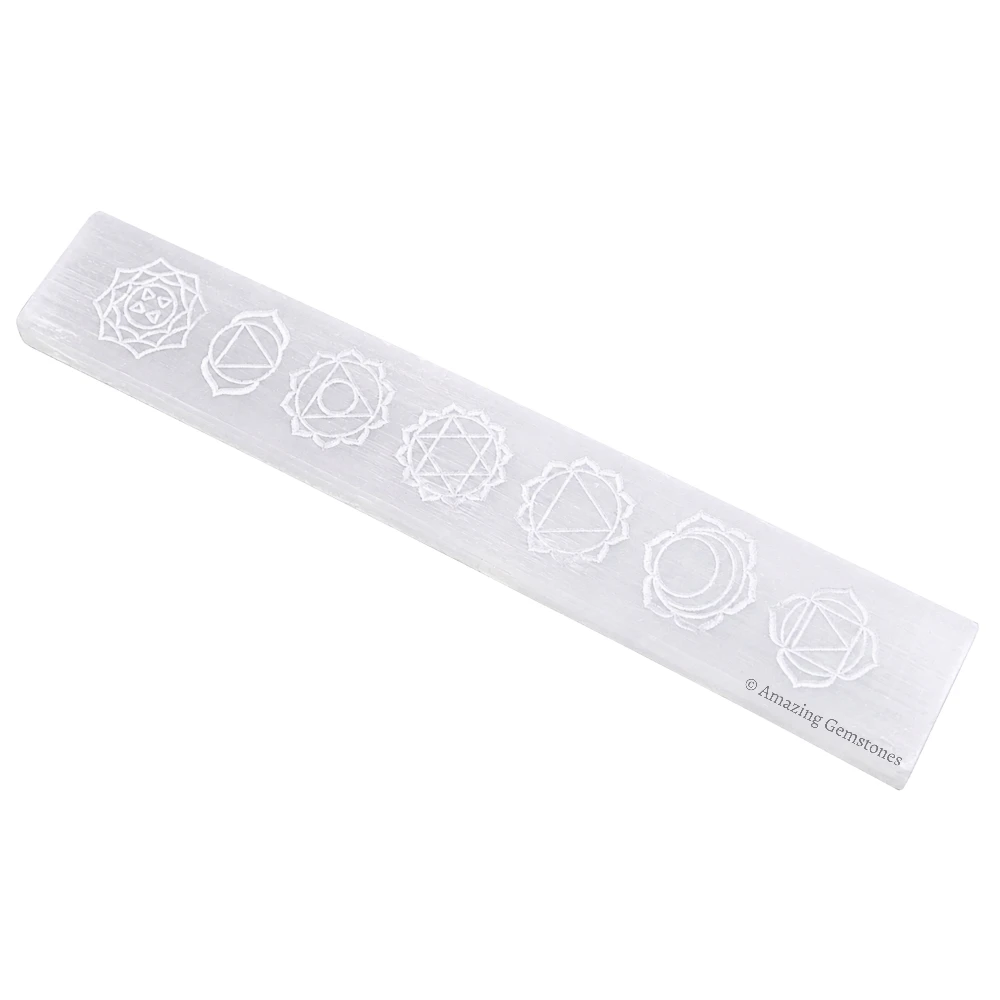 Selenite Charging Plate for Crystals - Chakra Stick