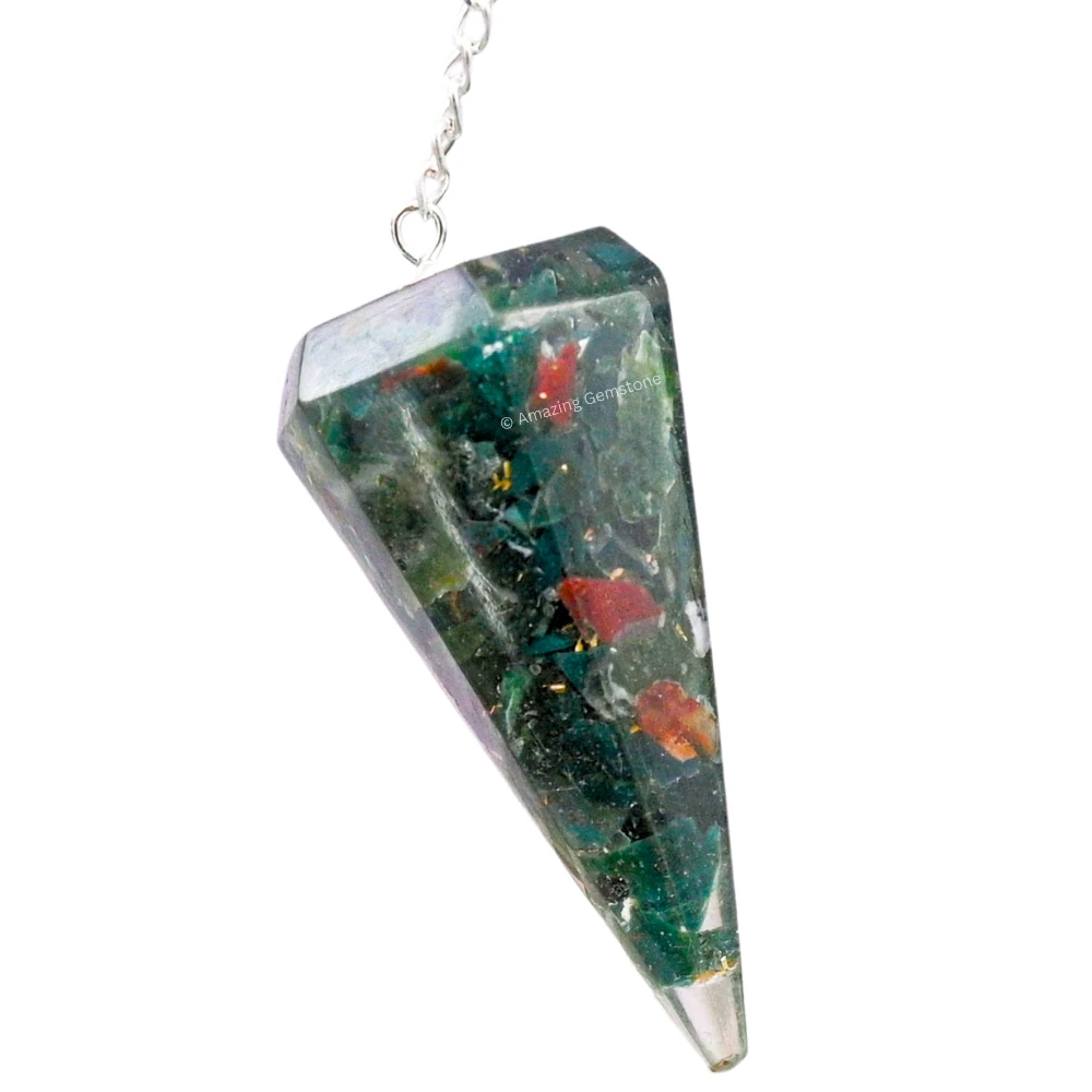 Bloodstone Orgone Pendulum
