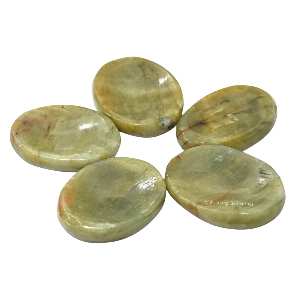 Yellow Aquamarine Worry Stone