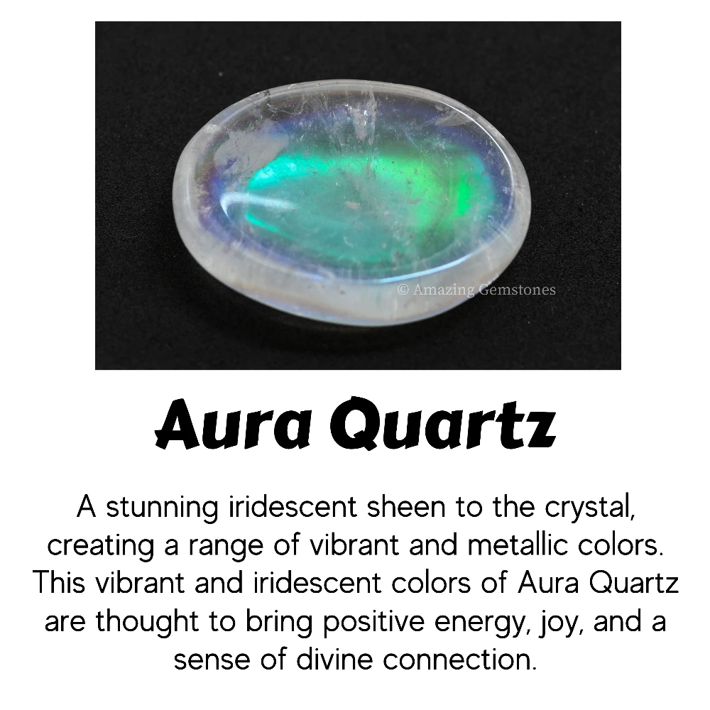Angel Aura Quartz Worry Stone