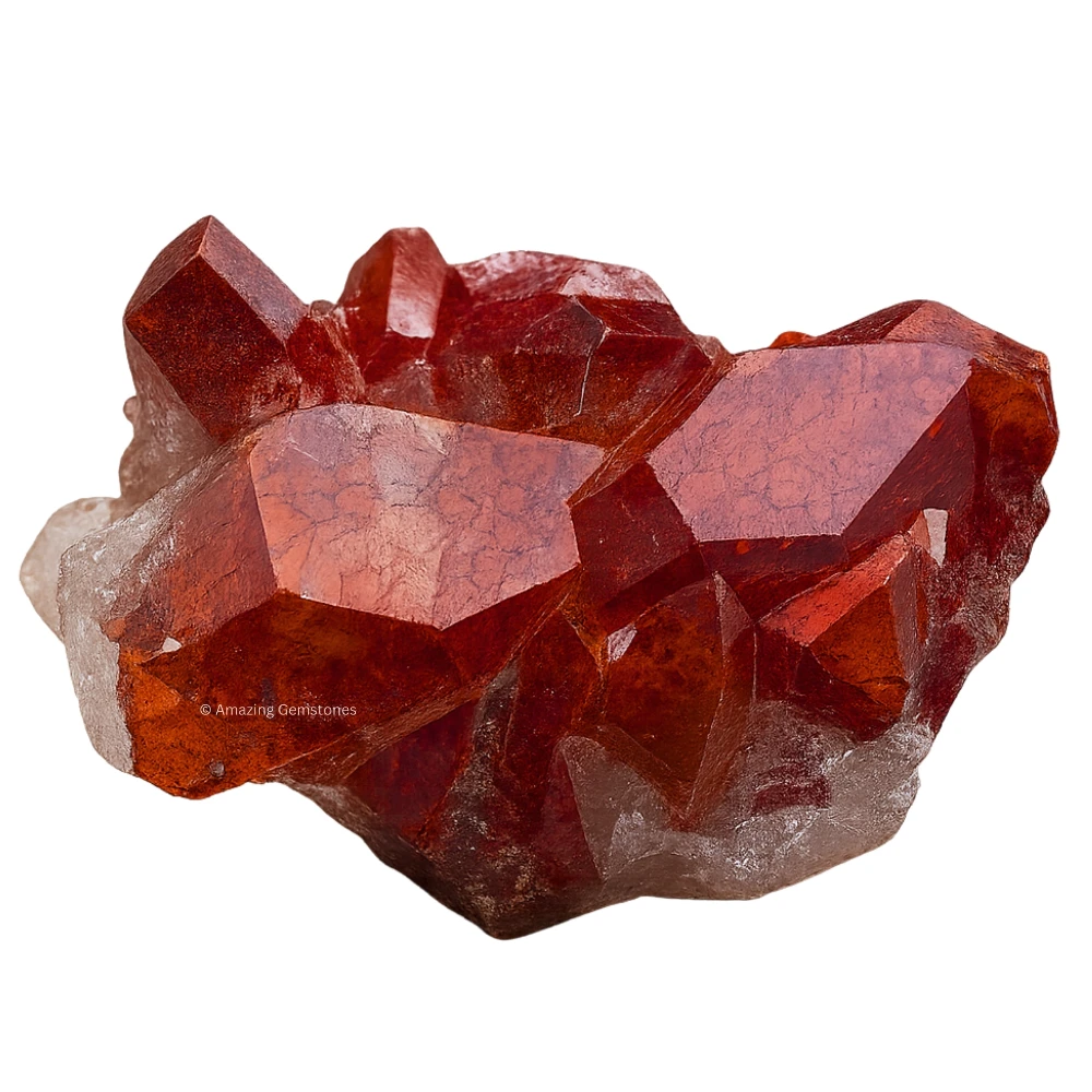 Red Hematoid Quartz Crystal Mineral Specimen (Medium)
