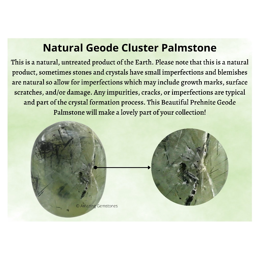 Prehnite Palm Stone