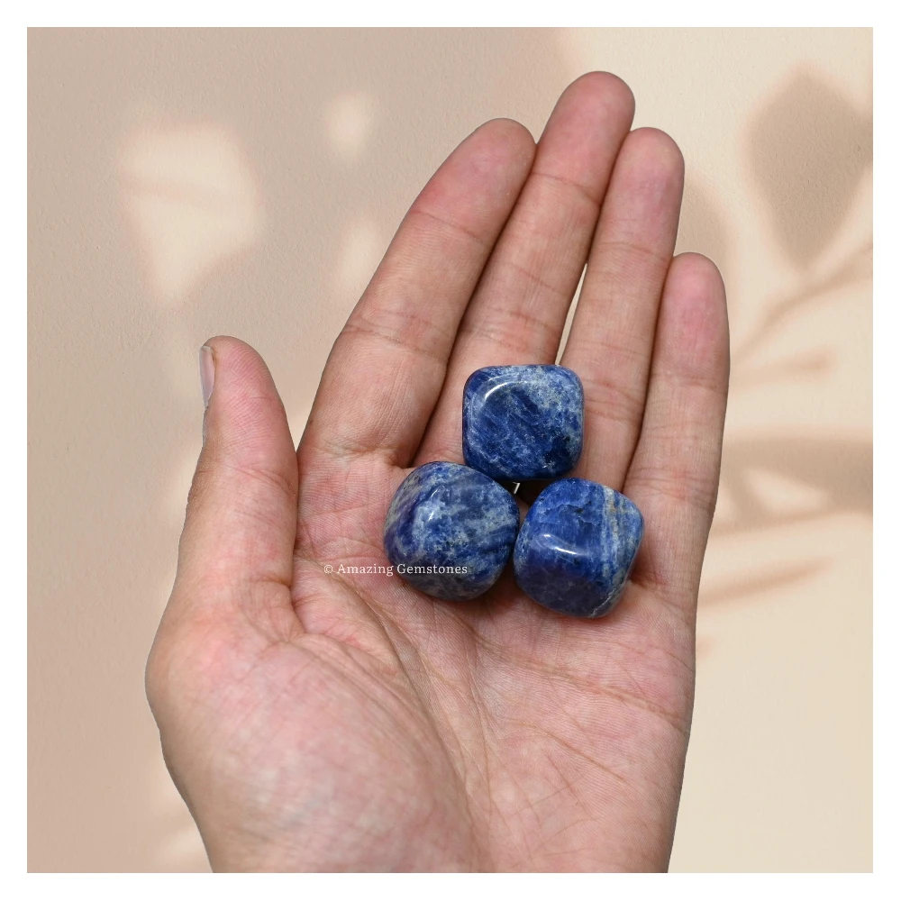 Tumbled Sodalite Crystals Stones (1 oz)
