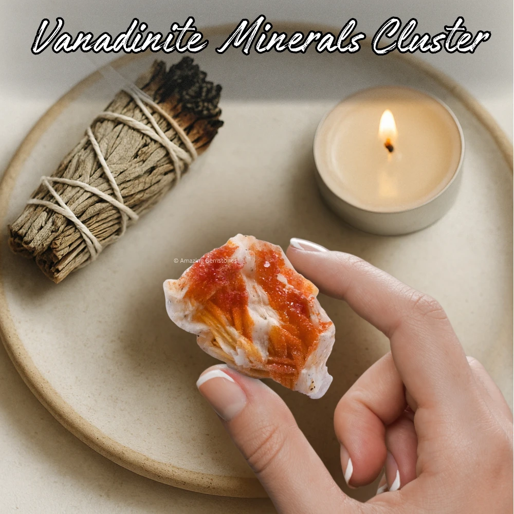 Vanadinite Crystal Mineral Specimen (Medium)