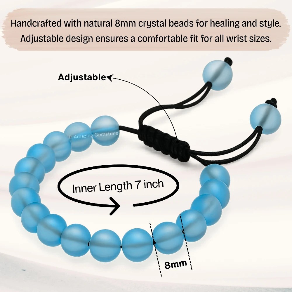 Aquamarine Mermaid Bracelet (Adjustable)