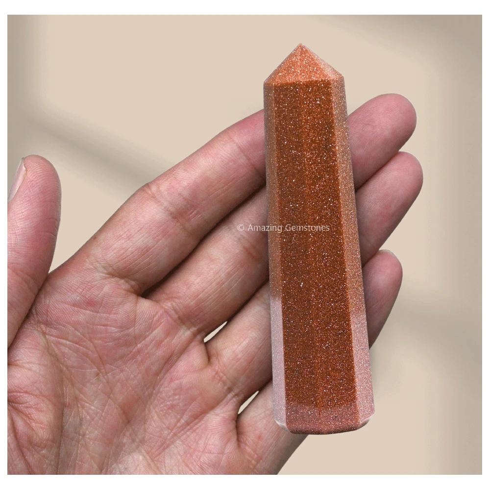 Red Goldstone Tower (3" to 4" inch)