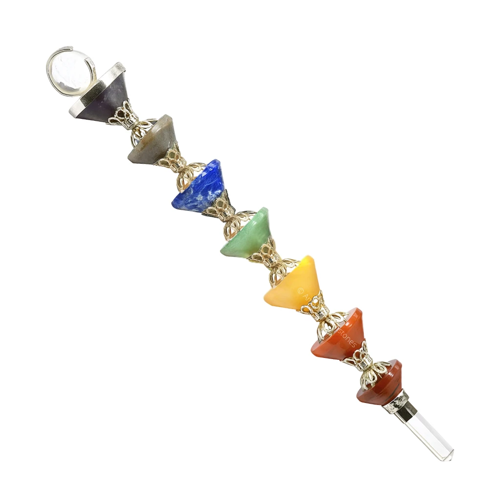 Chakra Cone Healing Crystal Wand
