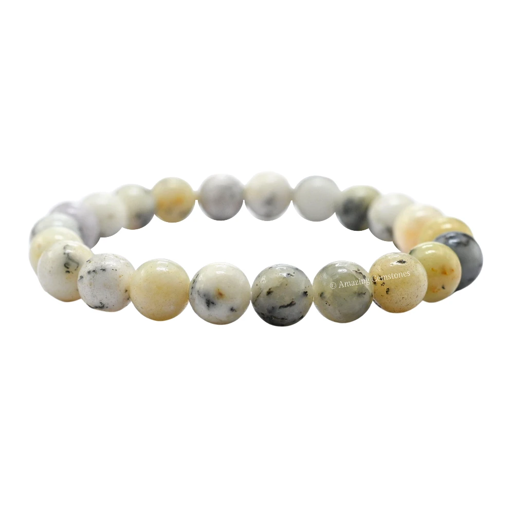 Dendrite Opal Bracelet (Strechable)