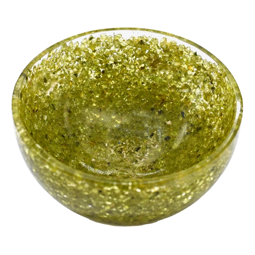 Peridot Crystal Orgone Bowl (3 Inch)