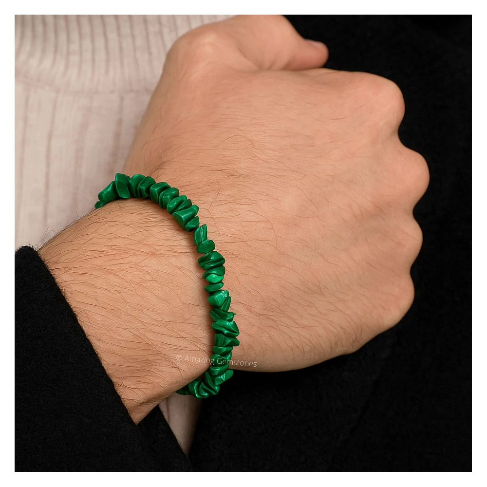 Malachite Chips Bracelet
