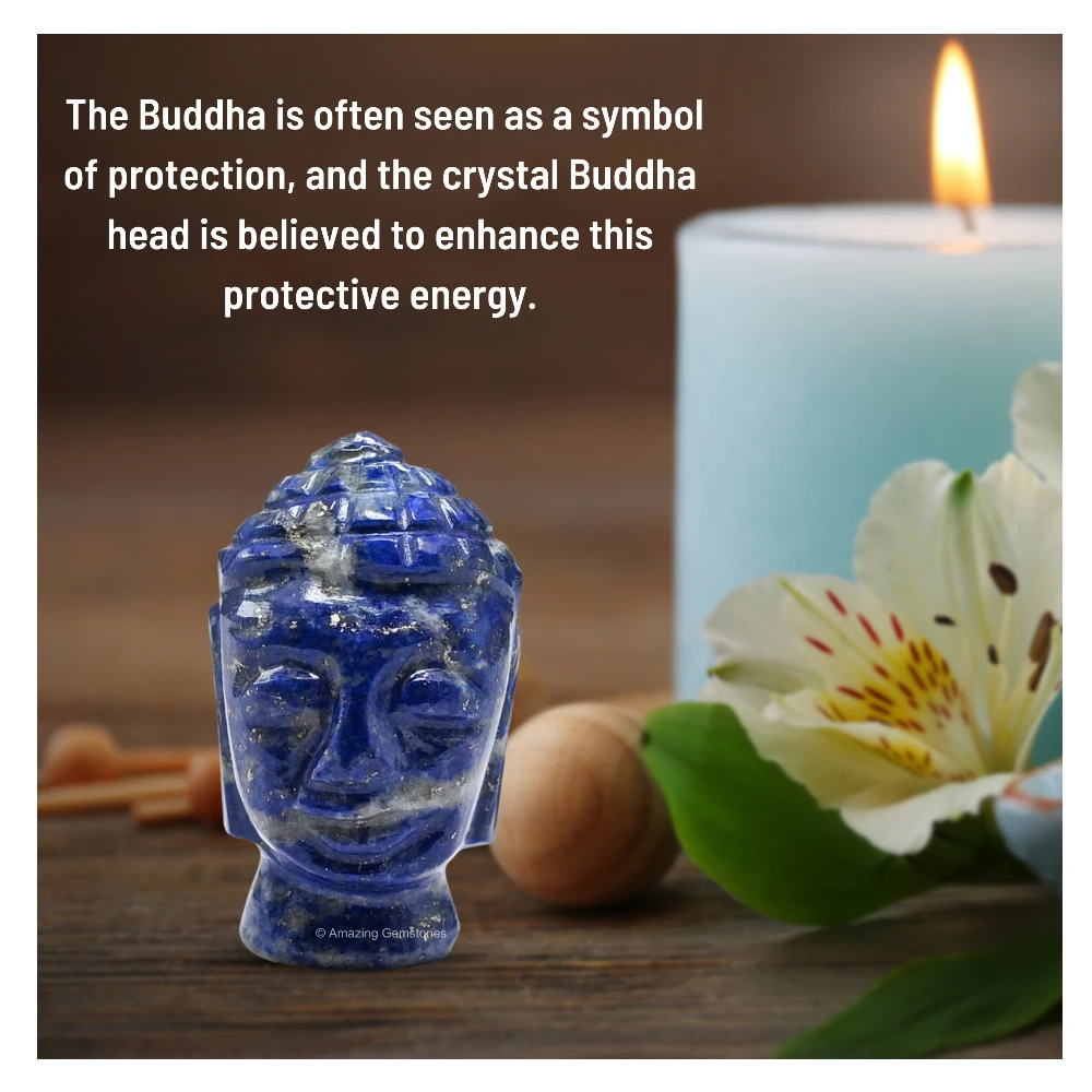 Lapis Lazuli Buddha Head