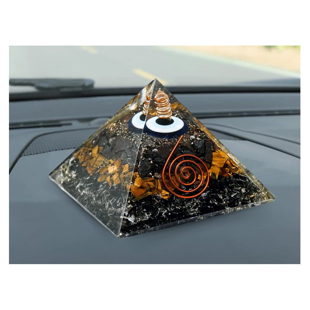 Ultimate Triple Protection Orgone Car Pyramid - 70 mm