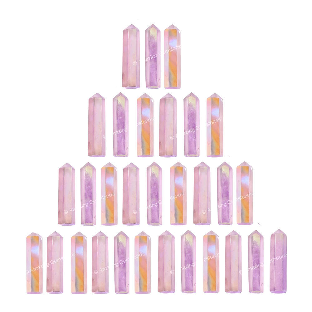 Angel Aura Rose Quartz Pencil Points