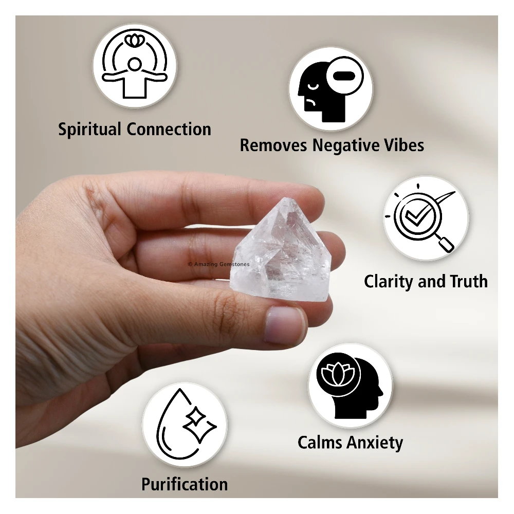 Apophyllite Points Crystal Mineral Specimen (Large - Set of 2)