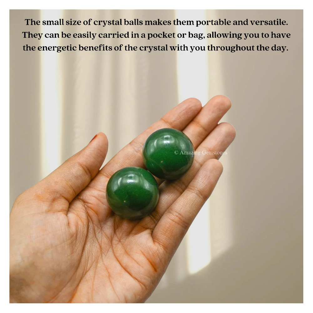 Dark Green Aventurine Sphere (1 Inch)