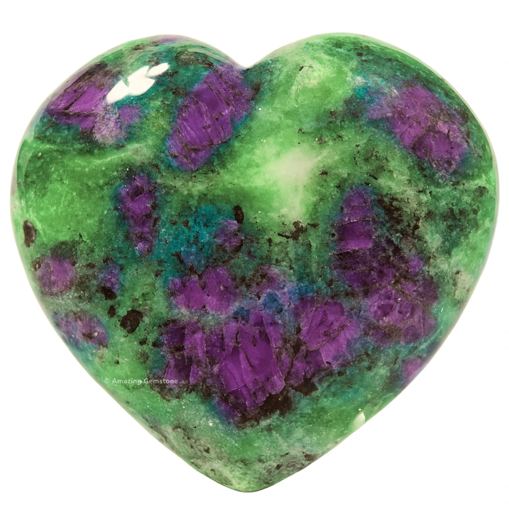 Ruby Zoisite Heart (Pack of 2)