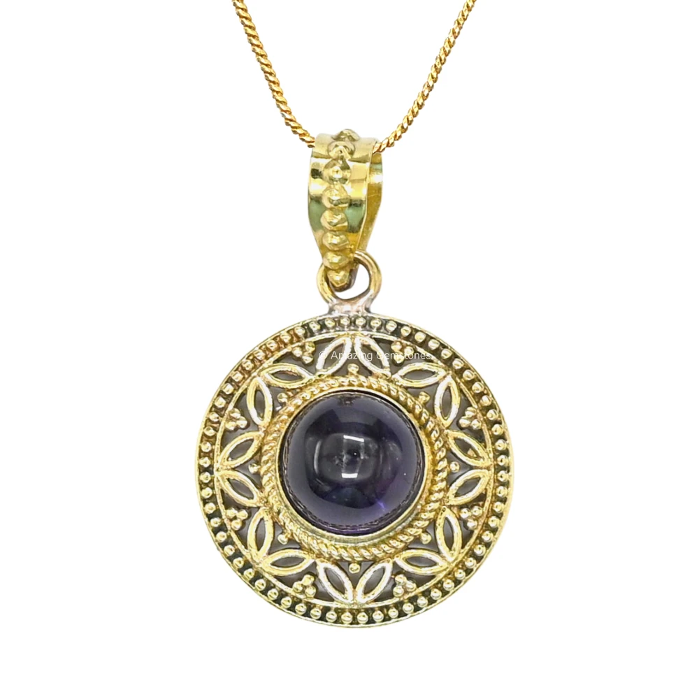 Amethyst Bead Necklace Premium