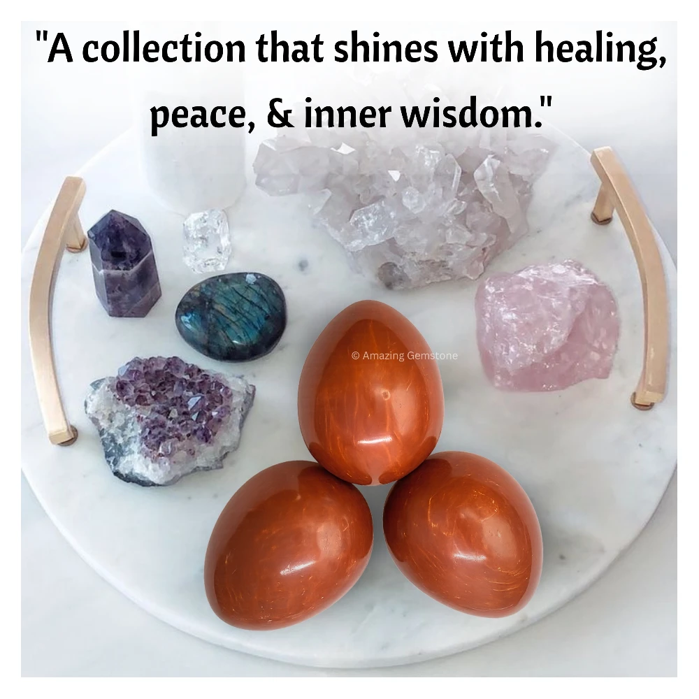 Red Jasper Crystal Egg Stone