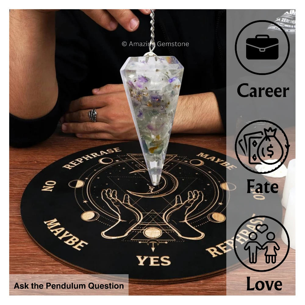 Fluorite Orgone Pendulum