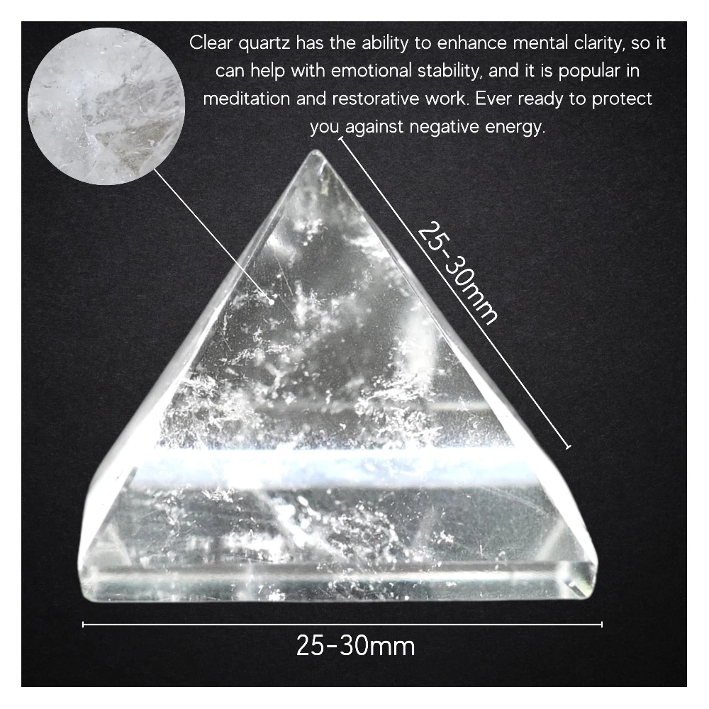 Clear Quartz Pyramid (1 Inch)