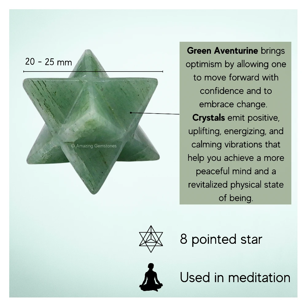 Light Green Aventurine Merkaba (20-25 mm)