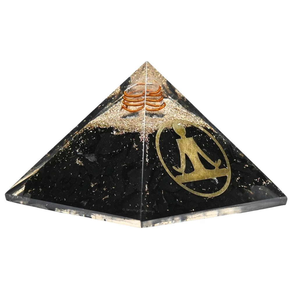 Shungite Orgone Pyramid - Buddha