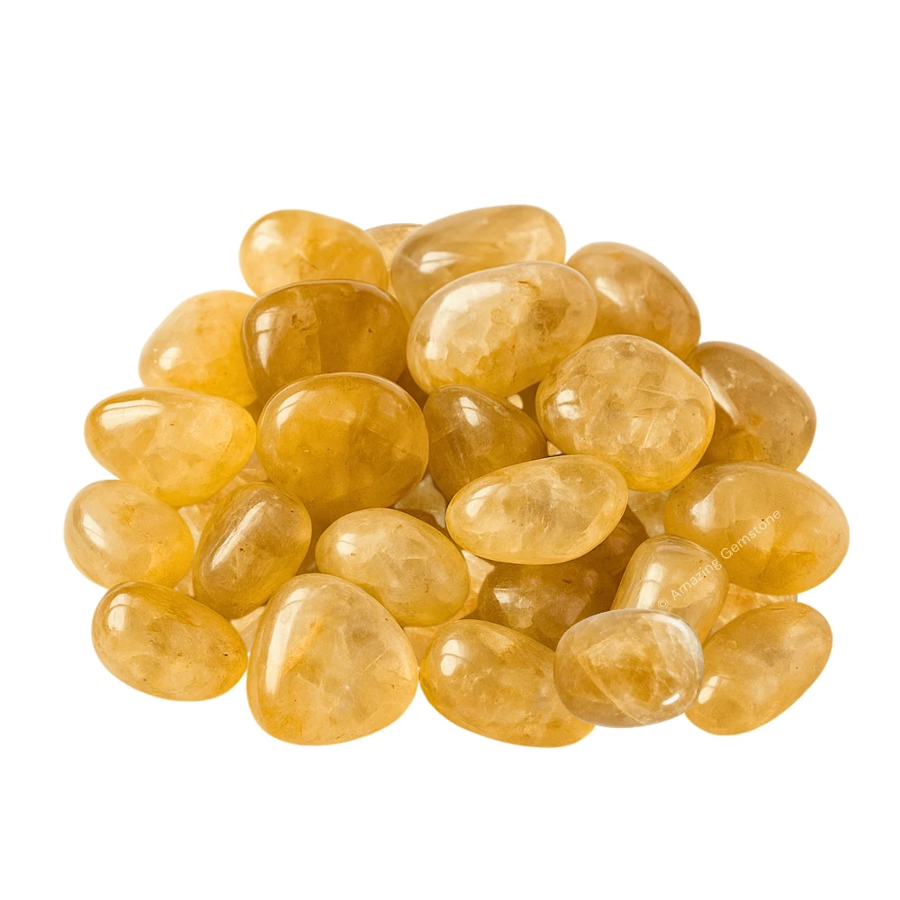 Tumbled Citrine Stone Crystals (1000+ Carats)