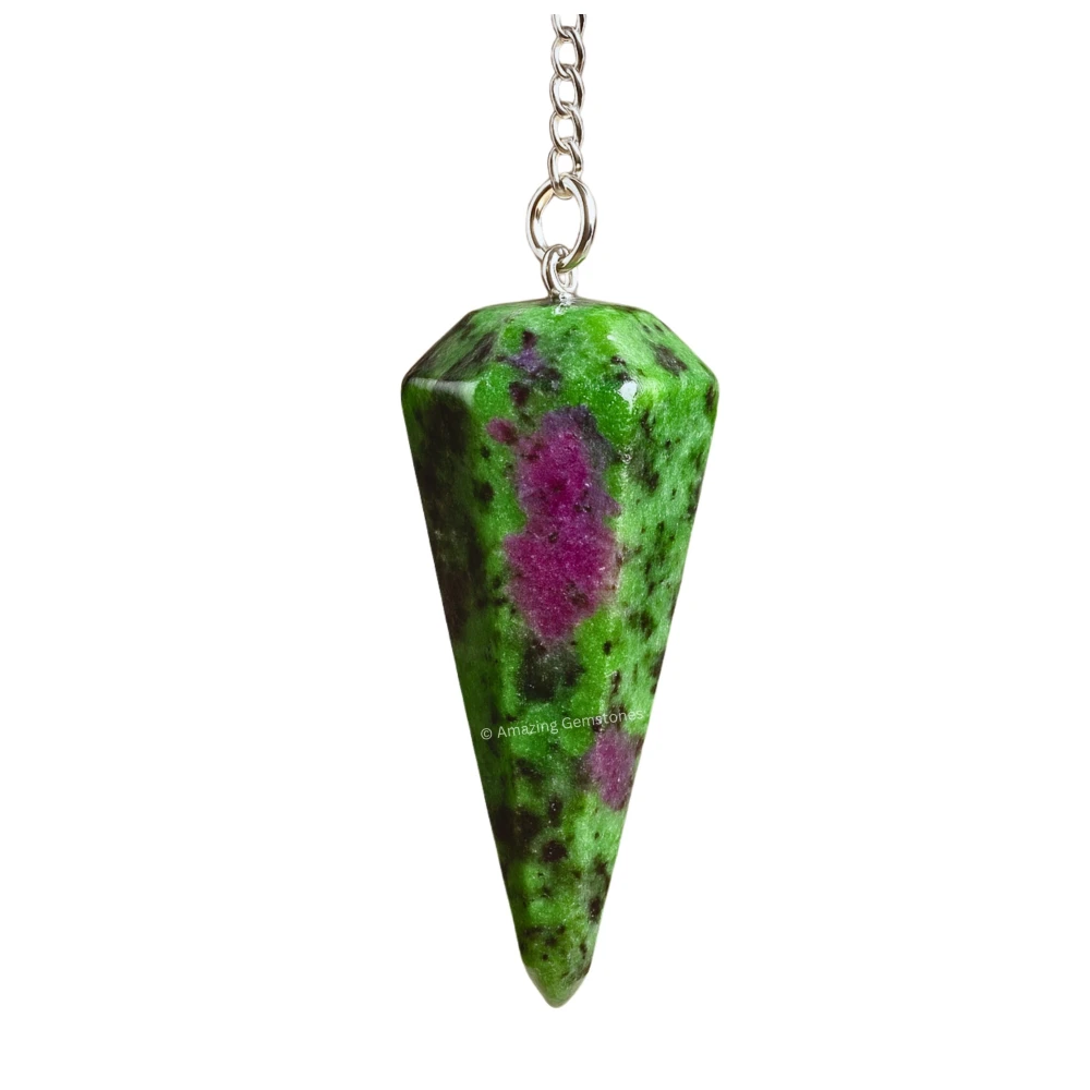 Ruby Zoisite Pendulum