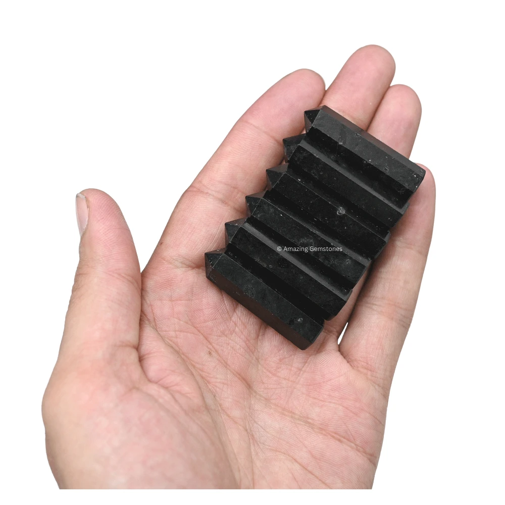 Black Tourmaline Pencil Points (Set of 3)