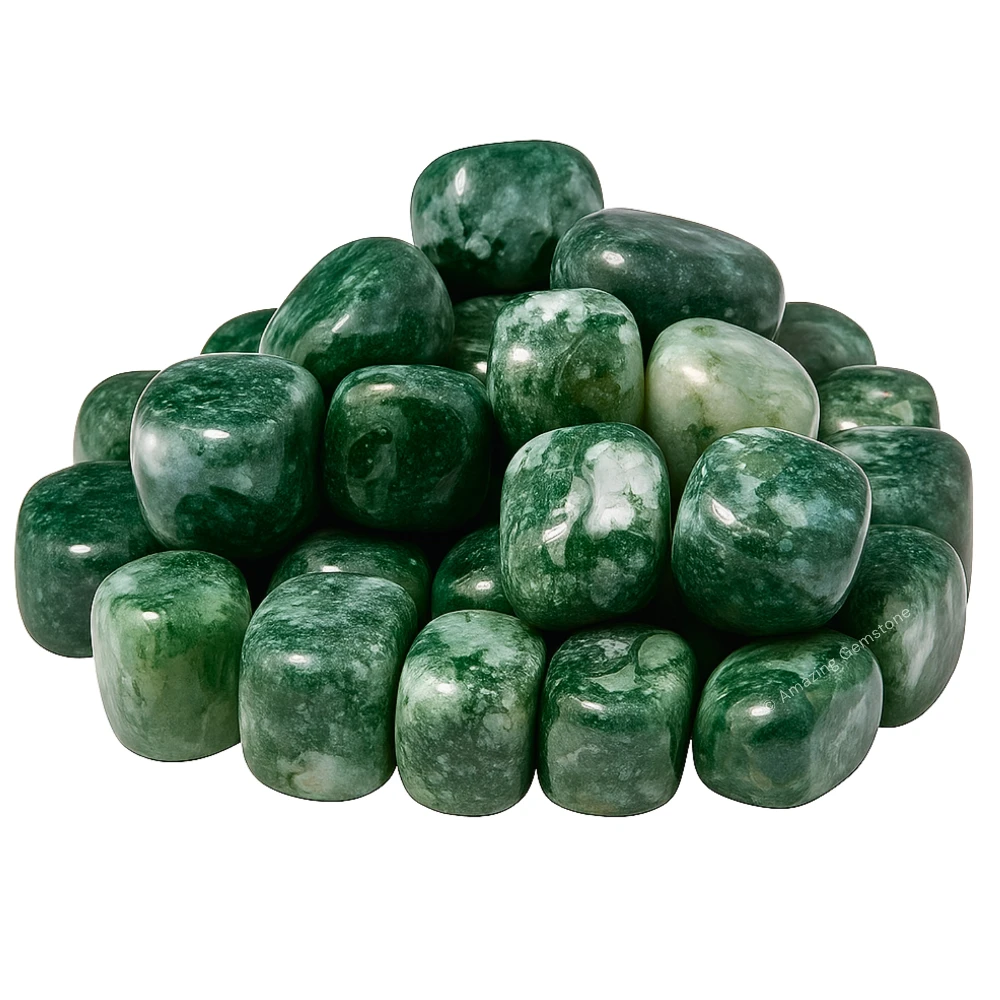 Tumbled Moss Agate Crystals Stones (1000+ Carats)