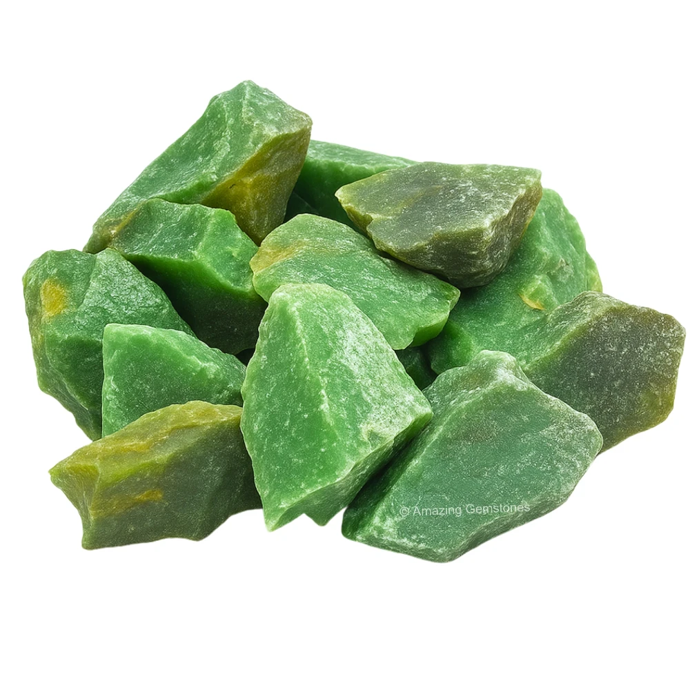 Green Aventurine Raw Crystals (2 Pieces)