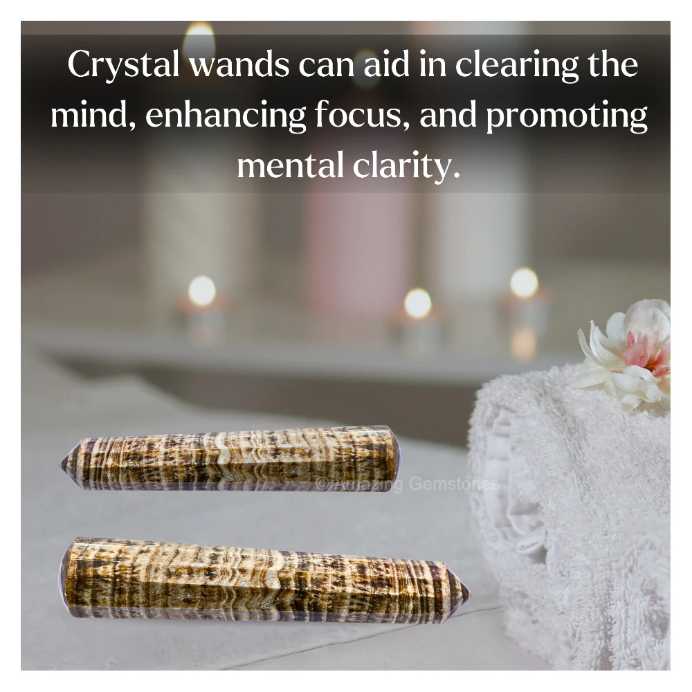 Aragonite Wand (Faceted)
