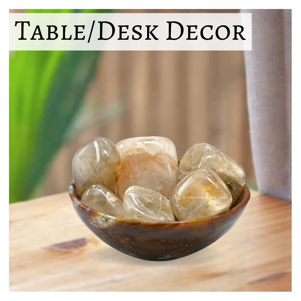 Tumbled Citrine Stone Crystals (1000+ Carats)