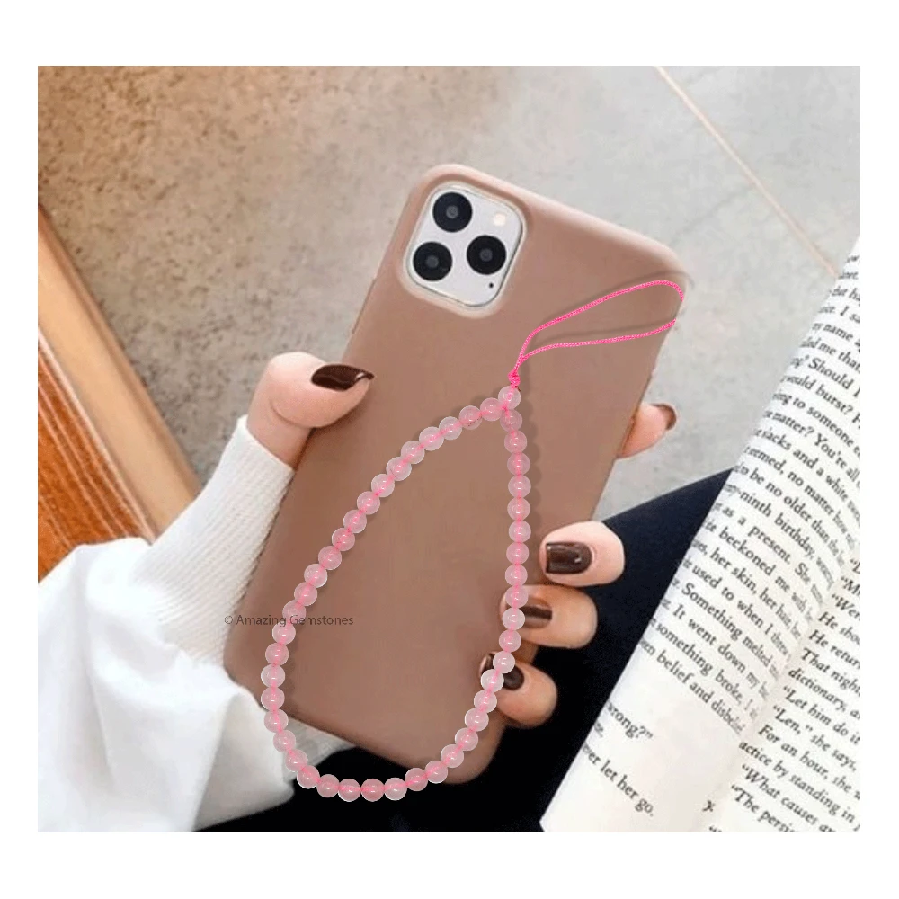 Rose Quartz Phone Charm